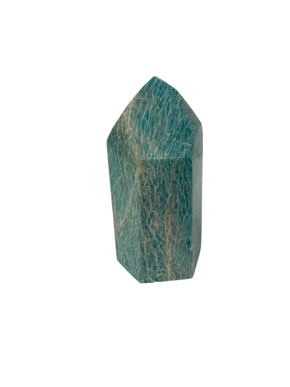 Green Amazonite Crystal Point Tower